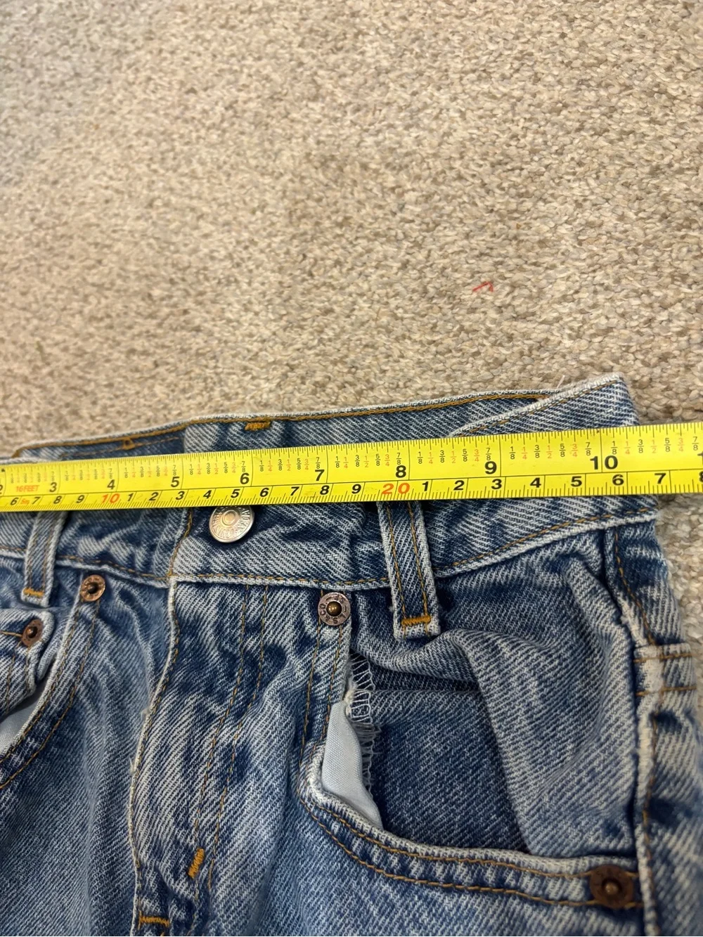 Vintage 2000’s Levi’s 505 boy’s jeans made into jorts  size 5 Y2K vintage Levi’s
